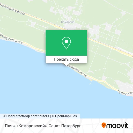 Карта Пляж «Комаровский»