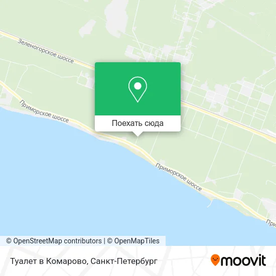 Карта Туалет в Комарово