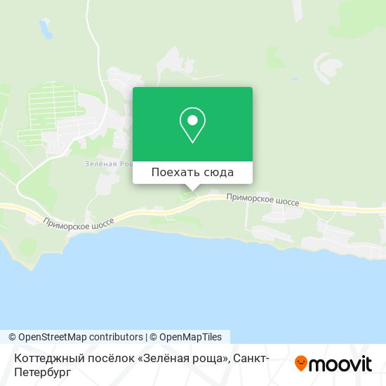 Карта Коттеджный посёлок «Зелёная роща»