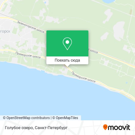 Карта Голубое озеро