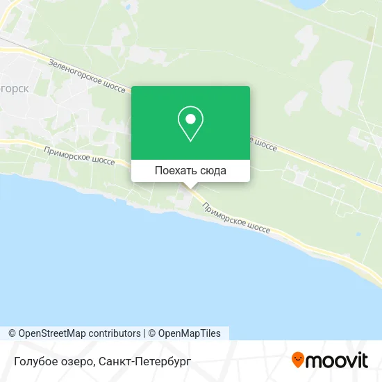 Карта Голубое озеро