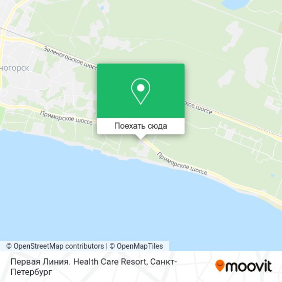 Карта Первая Линия. Health Care Resort