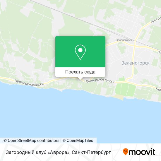 Карта Загородный клуб «Аврора»