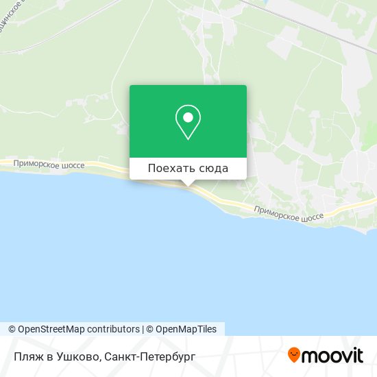 Карта Пляж в Ушково