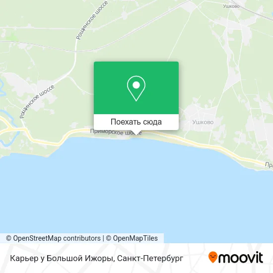 Карта Карьер у Большой Ижоры