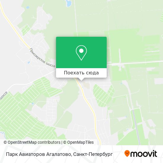 Карта Парк Авиаторов Агалатово