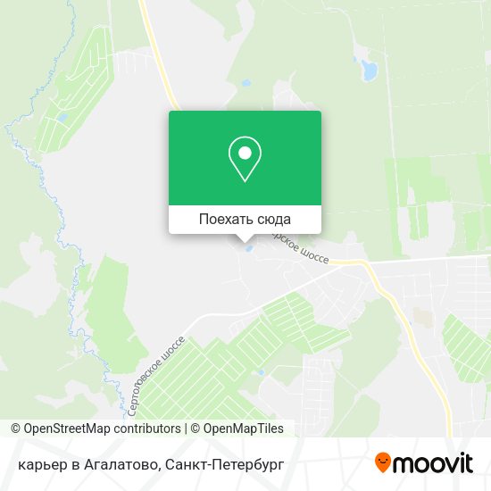 Карта карьер в Агалатово