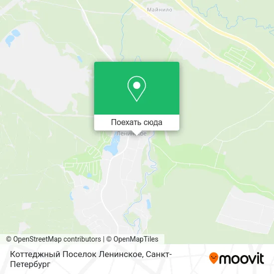 Карта Коттеджный Поселок Ленинское