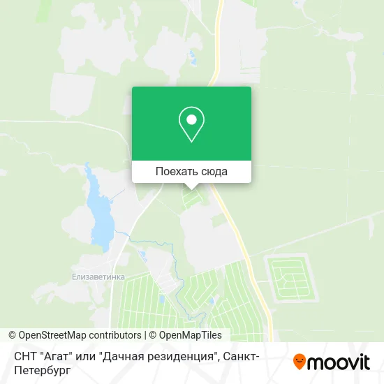 Карта СНТ "Агат" или "Дачная резиденция"
