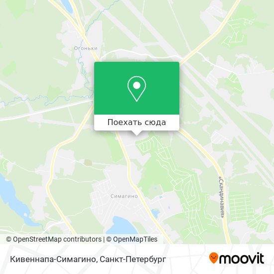 Карта Кивеннапа-Симагино
