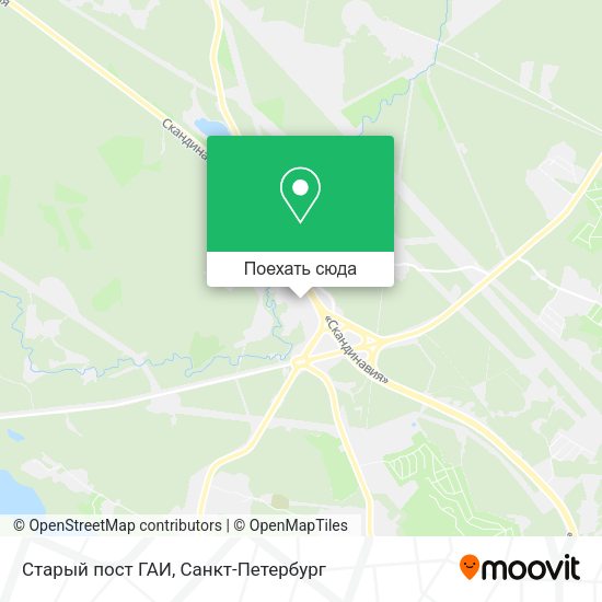 Карта Старый пост ГАИ