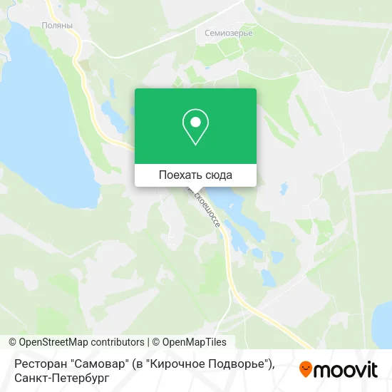 Карта Ресторан "Самовар" (в "Кирочное Подворье")