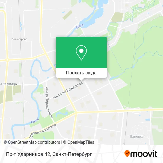 Карта Пр-т Ударников 42