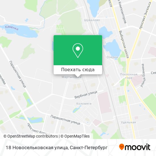 Карта 18 Новосельковская улица