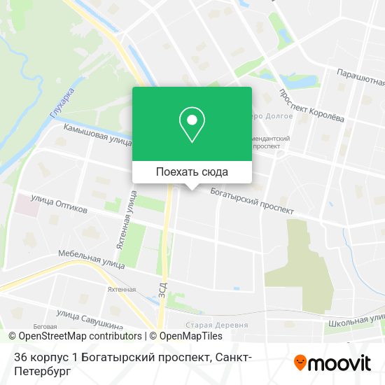 Карта 36 корпус 1 Богатырский проспект