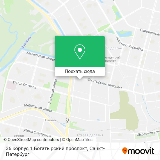 Карта 36 корпус 1 Богатырский проспект