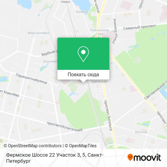 Карта Фермское Шоссе 22 Участок 3, 5