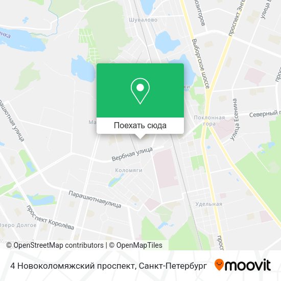 Карта 4 Новоколомяжский проспект