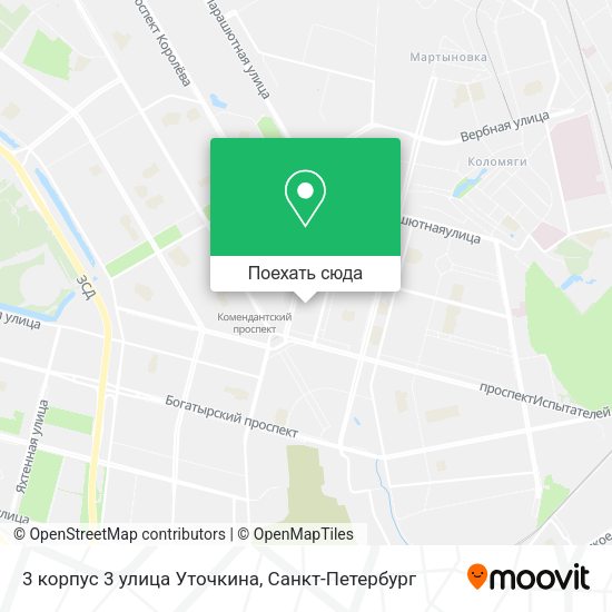 Карта 3 корпус 3 улица Уточкина