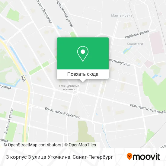 Карта 3 корпус 3 улица Уточкина