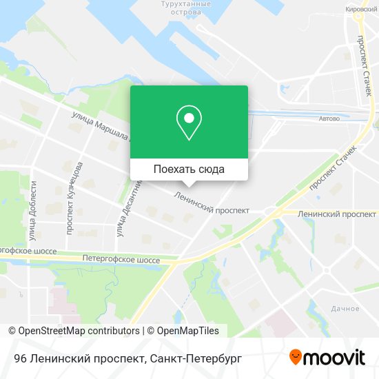 Карта 96 Ленинский проспект