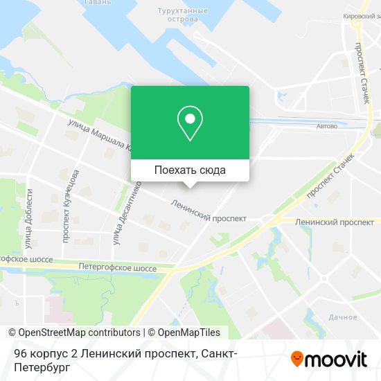 Карта 96 корпус 2 Ленинский проспект