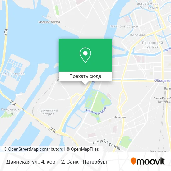 Карта Двинская ул., 4, корп. 2