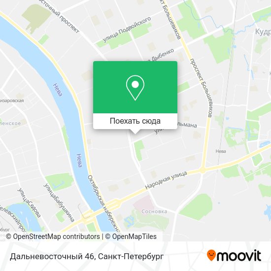 Карта Дальневосточный 46