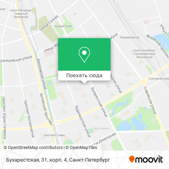 Карта Бухарестская, 31, корп. 4