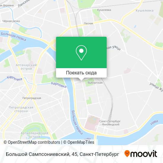 Карта Большой Сампсониевский, 45