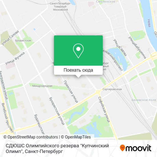 Карта СДЮШС Олимпийского резерва "Купчинский Олимп"