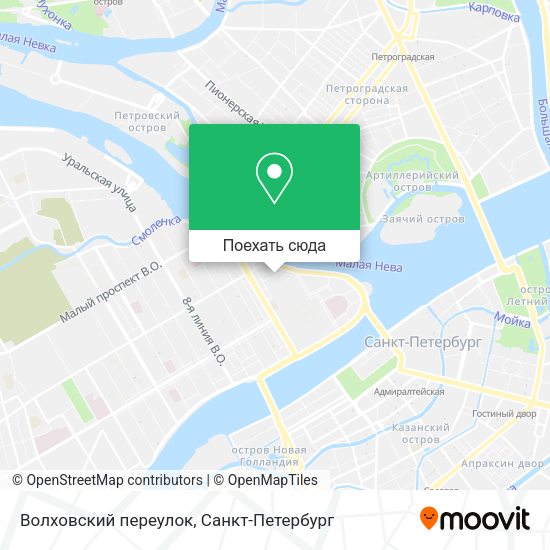 Карта Волховский переулок