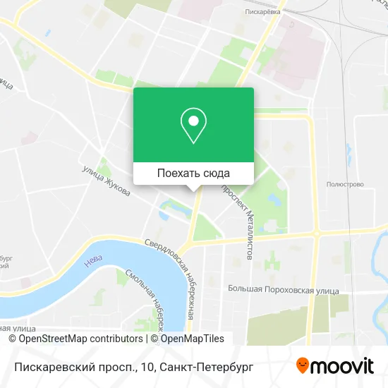 Карта Пискаревский просп., 10