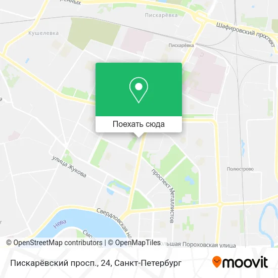 Карта Пискарёвский просп., 24
