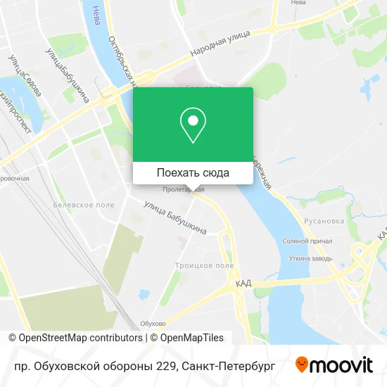 Карта пр. Обуховской обороны 229