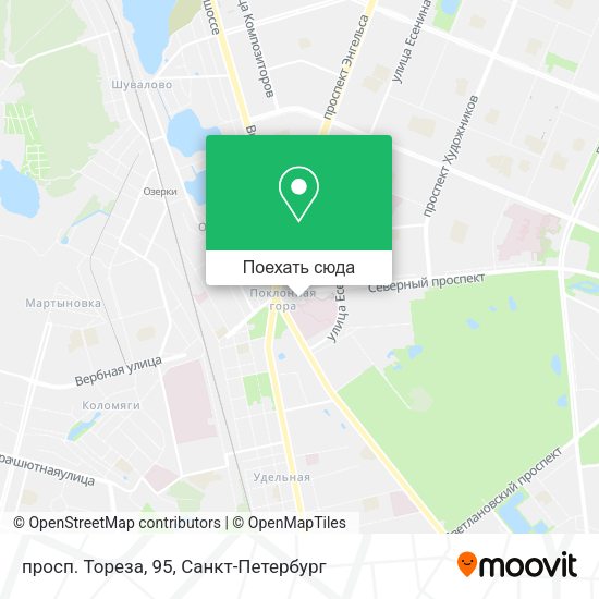 Карта просп. Тореза, 95