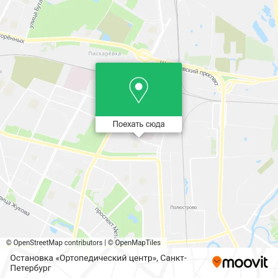 Карта Остановка «Ортопедический центр»