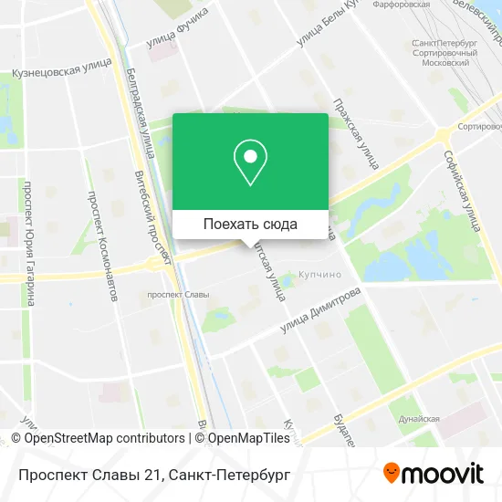 Карта Проспект Славы 21