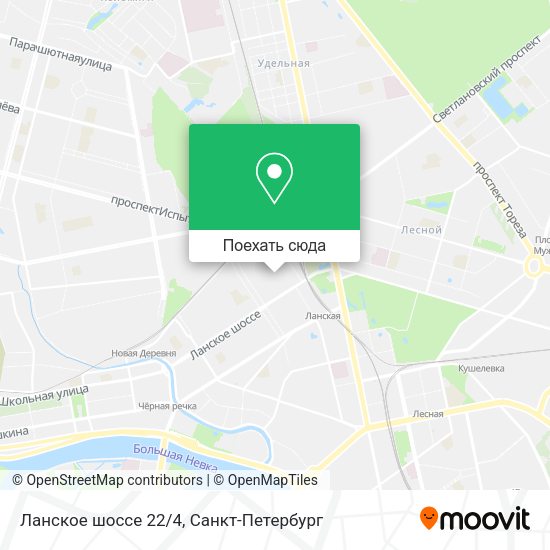 Карта Ланское шоссе 22/4