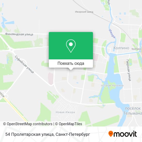 Карта 54 Пролетарская улица