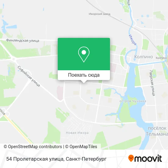 Карта 54 Пролетарская улица