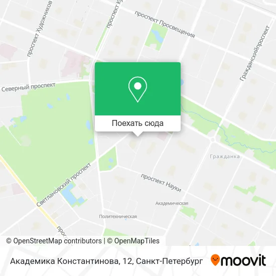 Карта Академика Константинова, 12