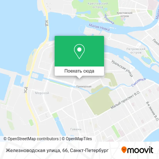 Карта Железноводская улица, 66