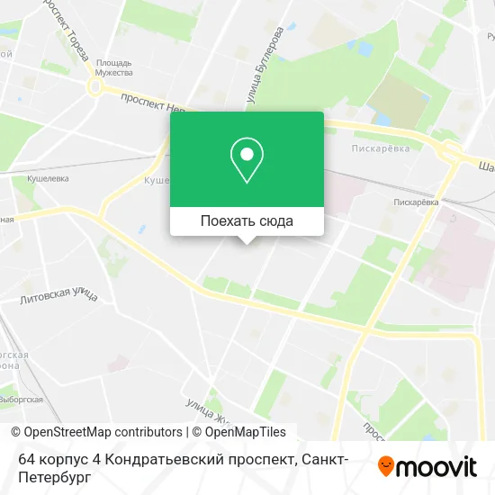 Карта 64 корпус 4 Кондратьевский проспект