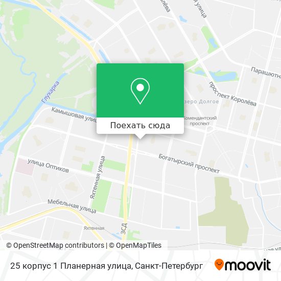 Карта 25 корпус 1 Планерная улица