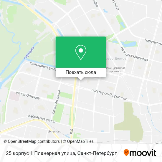 Карта 25 корпус 1 Планерная улица