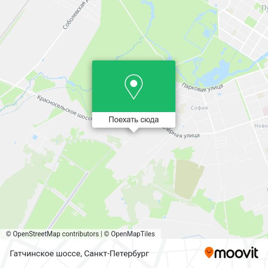 Карта Гатчинское шоссе