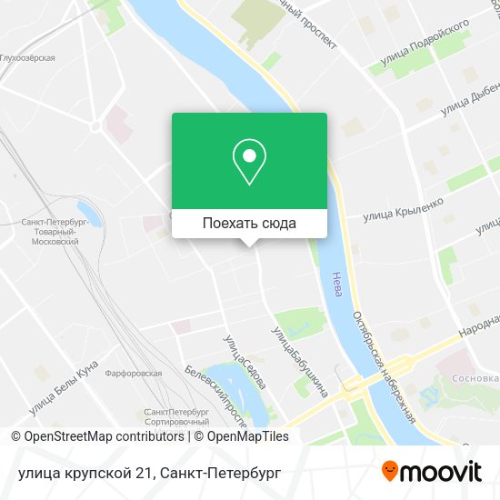 Карта улица крупской 21