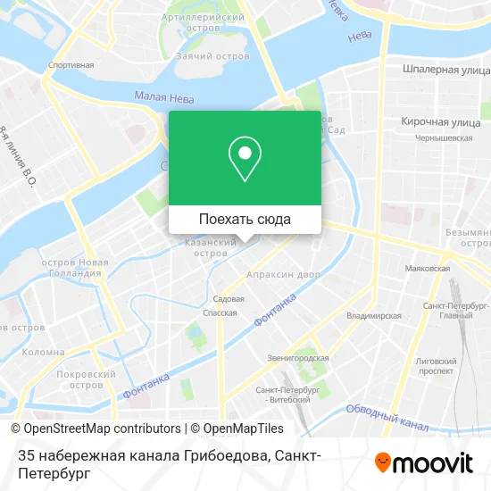 Карта 35 набережная канала Грибоедова