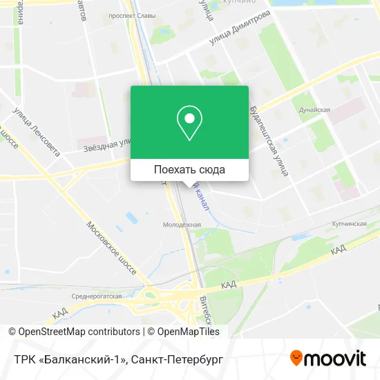 Карта ТРК «Балканский-1»